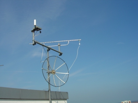 10 GHz Bake und  23cm Antenne fr Empfangsversuch  DB0SWN